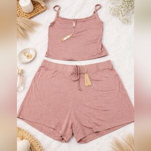 SKIMS Authentic Soft Lounge Cami AND Shorts Set NWT Sienna XL Cami L Shorts